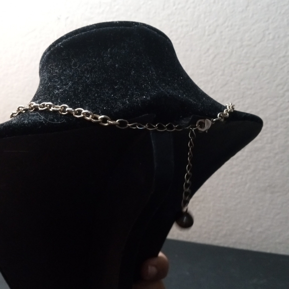 GORGEOUS Art Karat Agate & Beads 9" Drop with Filigree Pendant Boho Necklace - Picture 4 of 6